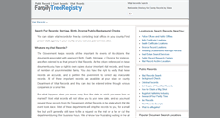 Desktop Screenshot of familytreeregistry.org